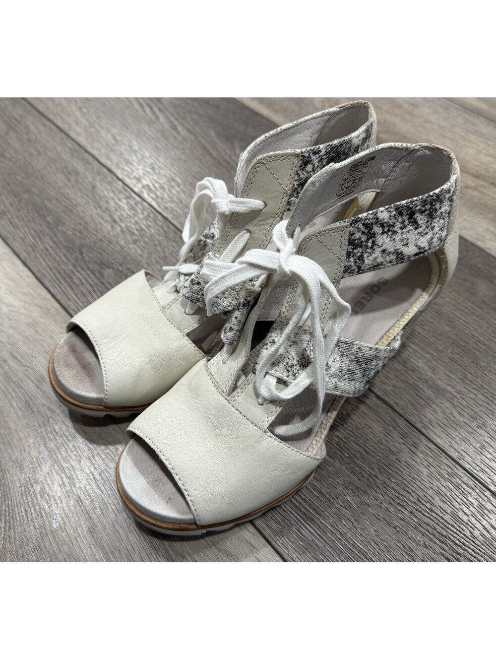 SOREL Joanie Lace Wedge Sandals - Women's 9